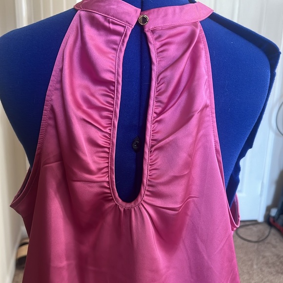 Hot pink satin top - Picture 5 of 8